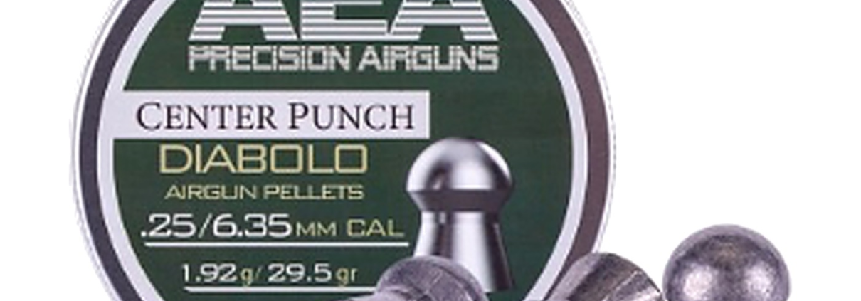 AEA Center Punch .25 caliber diabolo pellets AEA Center Punch .25 caliber diabolo pellets, 29.5 grain
