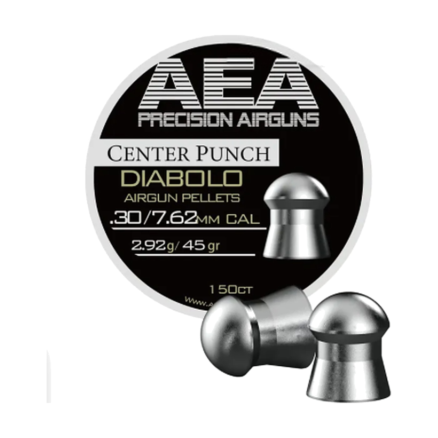 AEA Center Punch Diabolo Pellets .30 (45 gr) tin