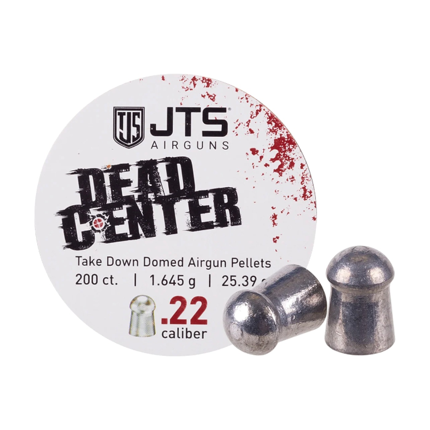 JTS Dead Center Domed Pellets .22 (25.39 gr) tin