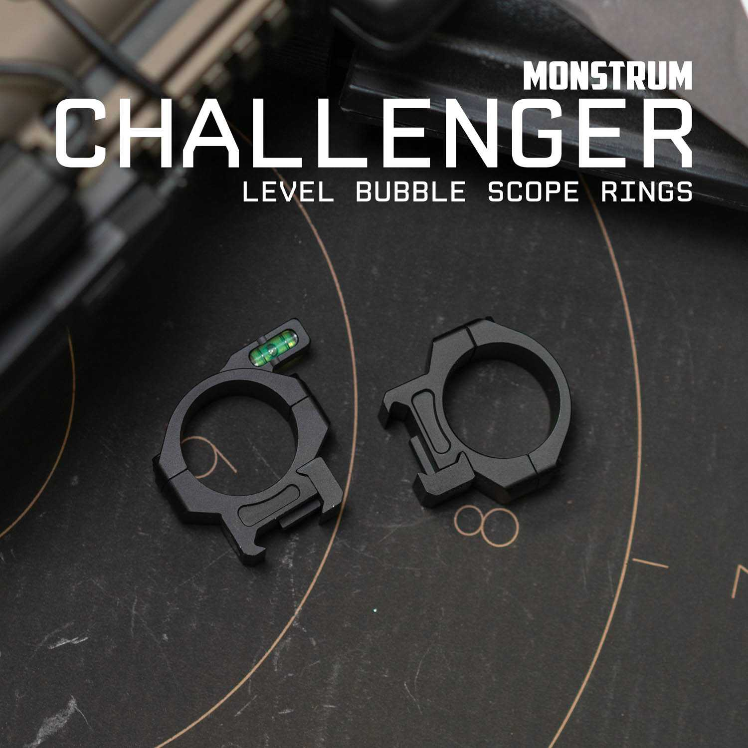 monstrum-precision-v2-30mm-rings-level-bubble-2 Monstrum 30mm Precision V2 Scope Rings with Level Bubble