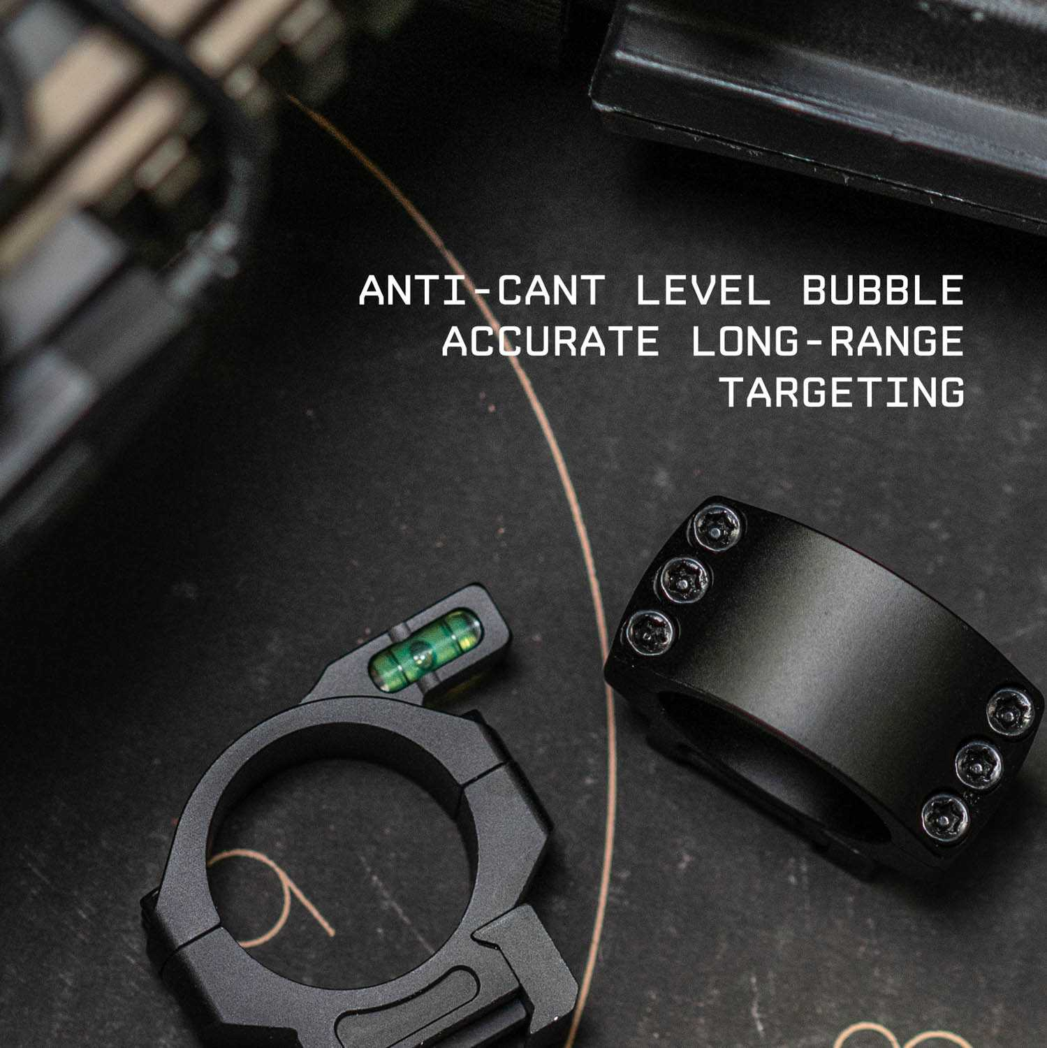 monstrum-precision-v2-30mm-rings-level-bubble-8 Monstrum 30mm Precision V2 Scope Rings with Level Bubble