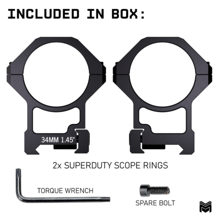 Monstrum Super Duty 34mm Scope Rings