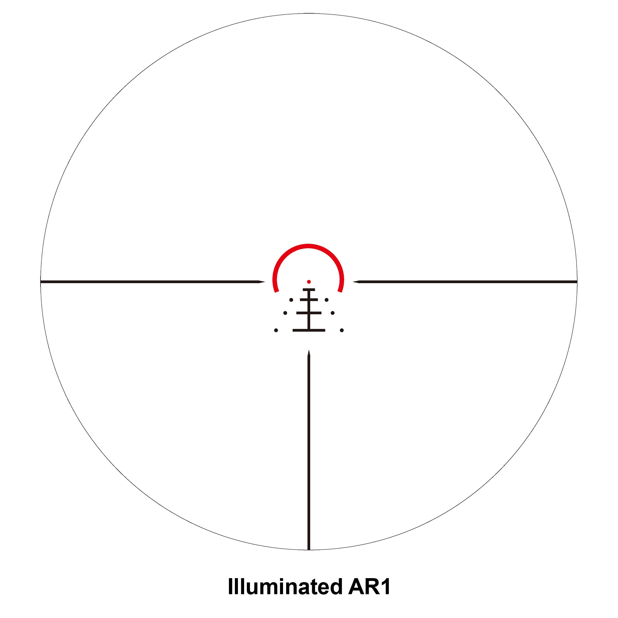 Sightron illuminated AR1 reticle