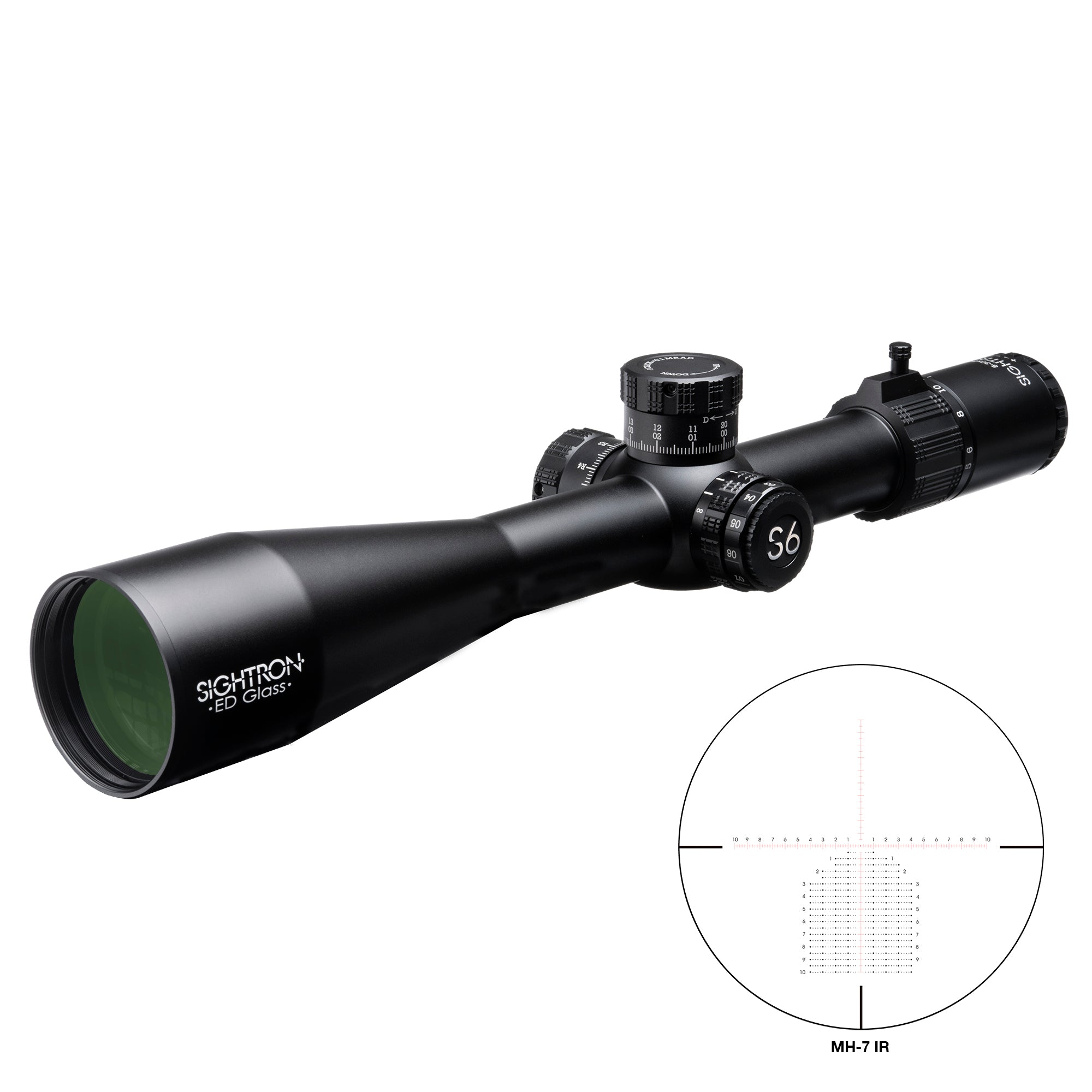 Sightron S6 5-30×56 ED FFP, MH-7 reticle Sightron S6 5-30x56 ED FFP, MH-7 reticle