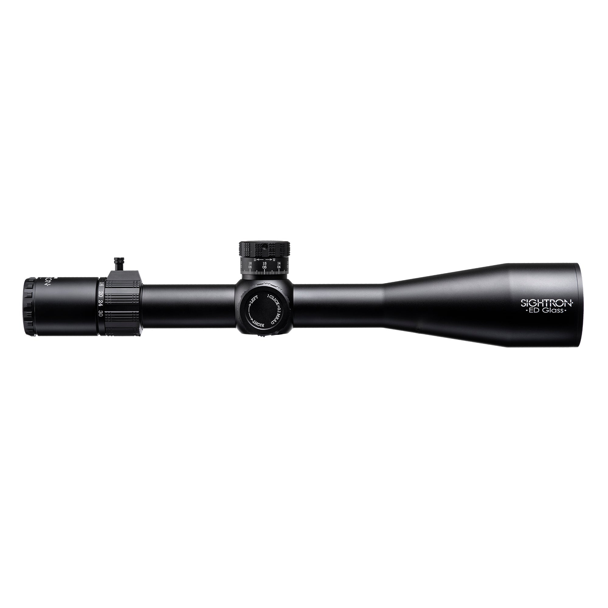 Sightron S6 5-30×56 riflescope, right side Sightron S6 5-30x56 riflescope, right side