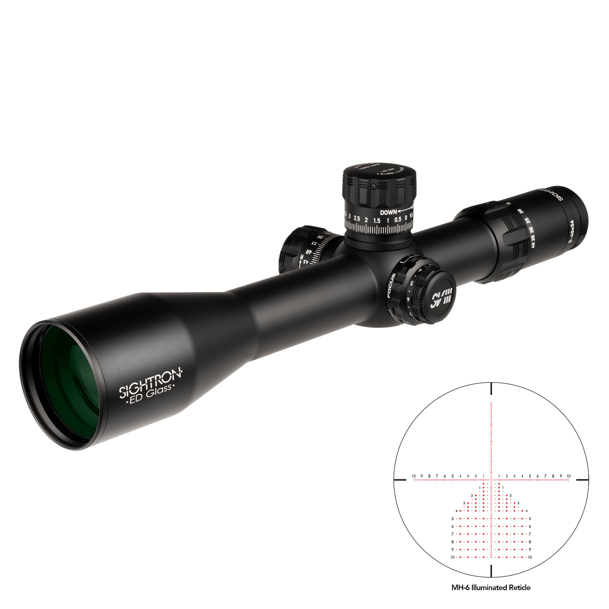 Sightron SVIII MH-6 illuminated reticle Sightron SVIII MH-6 illuminated reticle