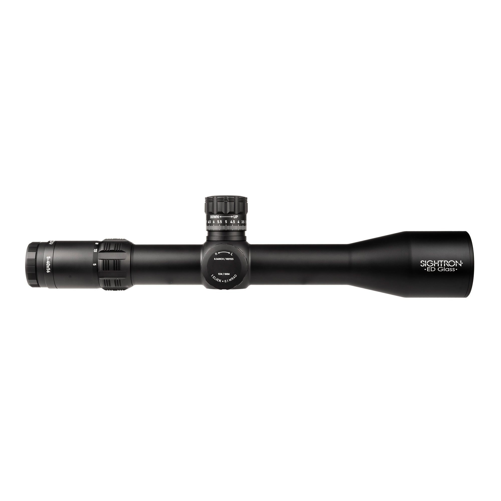 Sightron SVIII 5-40×56 riflescope, right side Sightron SVIII 5-40x56 riflescope, right side