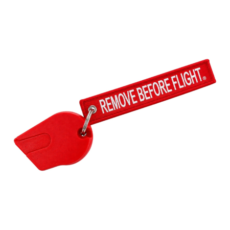 SKOUT Chamber Safety Flag with Remove Before Flight tag
