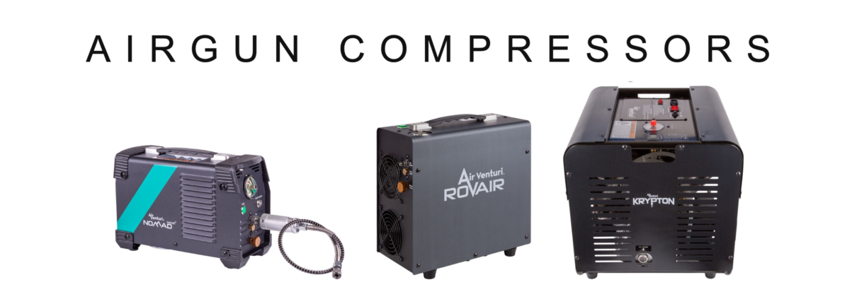 Compressors banner Airgun compressors: Air Venturi Nomad Nano, RovAir and Krypton